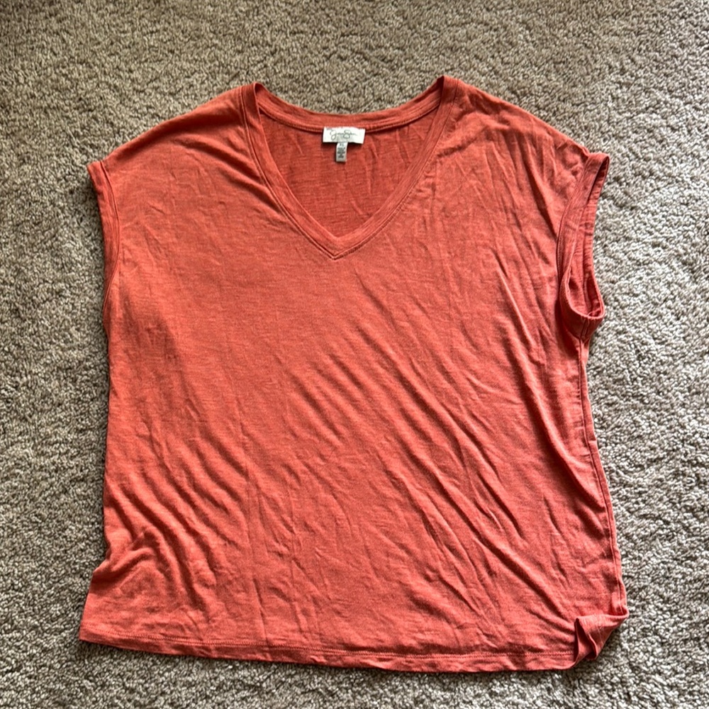 💜 3 for $10 Jessica Simpson Orange Relaxed Boxy Tee